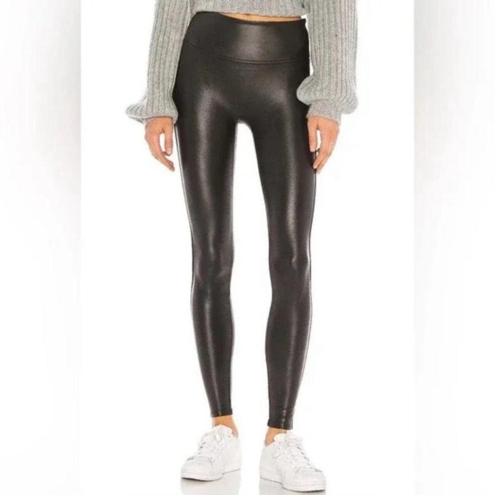 Spanx Faux Leather Leggings Size Large